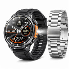Hibousee Smartwatch Heren & Dames met Belfunctie – 100+ Sportmodi – Hartslagmeter – Waterdicht – Fitness Tracker – Zaklamp – Geschikt voor iOS & Android – 2 Bandjes