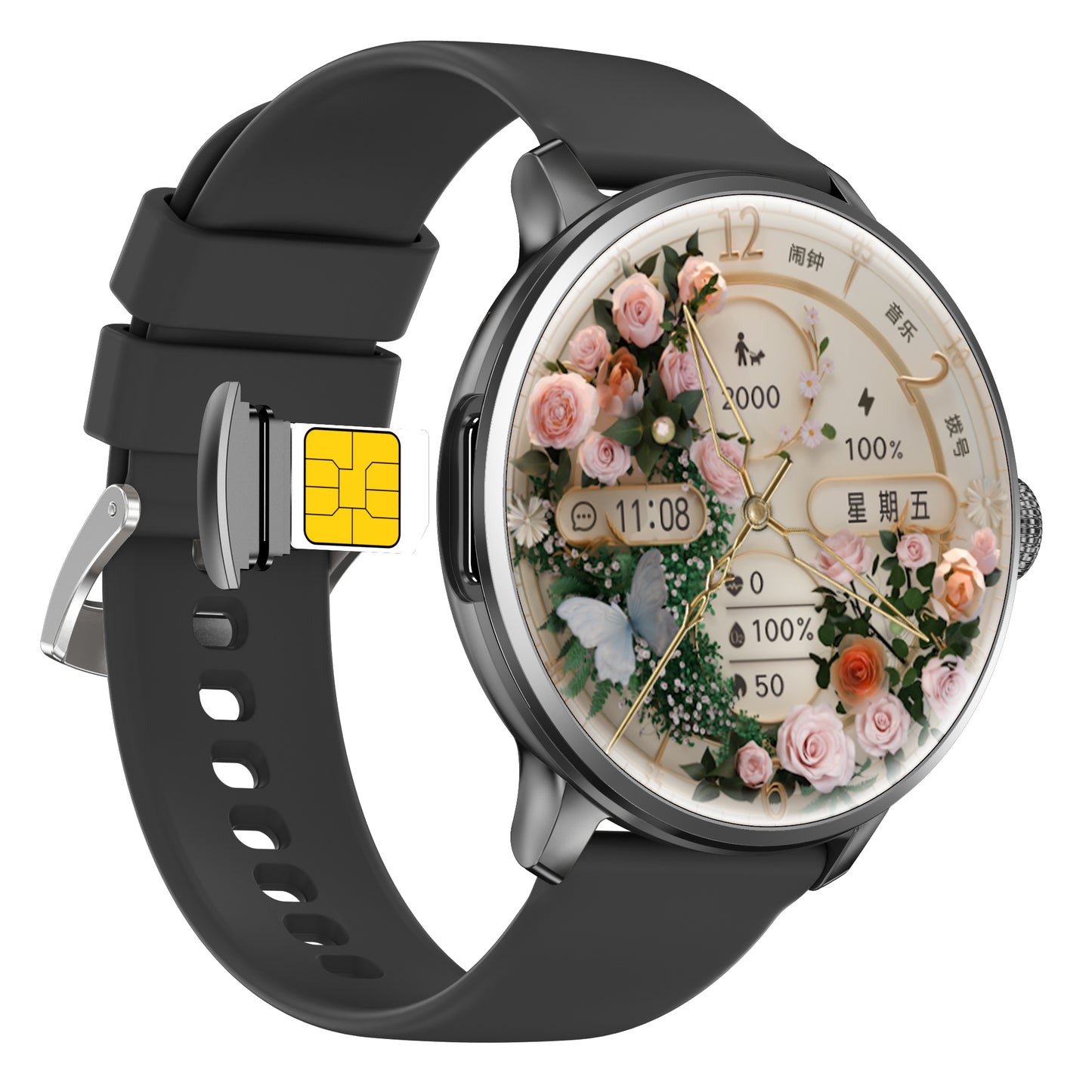 Hibousee Smartwatch H88 with Sim and camara