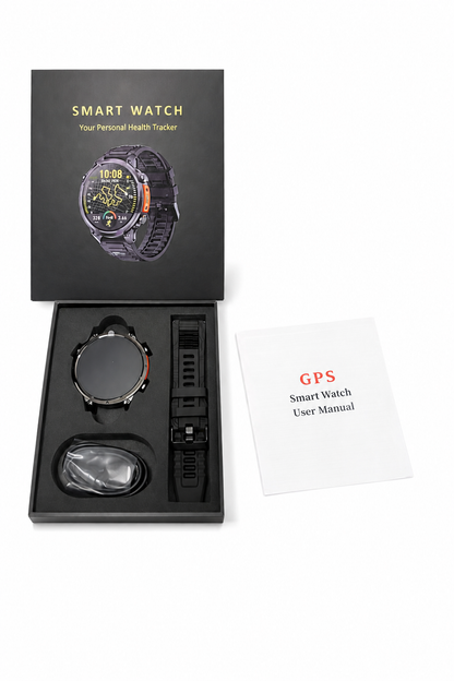 Hibousee smartwatch voor heren en dames – bellen via Bluetooth, meer dan 100 sportmodi, hartslagmeter, waterdichte fitnesstracker, zaklamp – iOS en Android