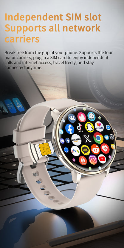 Hibousee Smartwatch H88 with Sim and camara