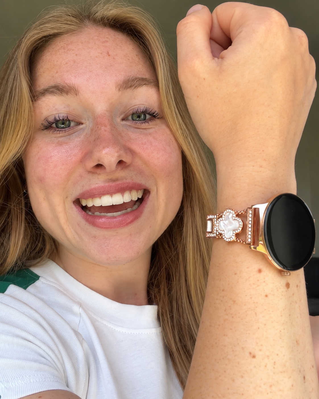 Hibousee Smartwatch for Women – Bluetooth Calling, Health & Fitness Tracking, Step Counter, Heart Rate Monitor & Sleep Monitor – iOS & Android – Includes 3 Straps