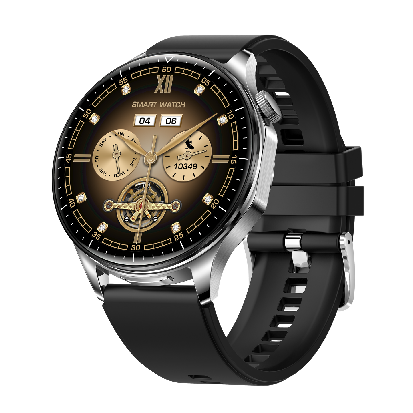 Hibousee Smartwatch with Built-in Earbuds T98