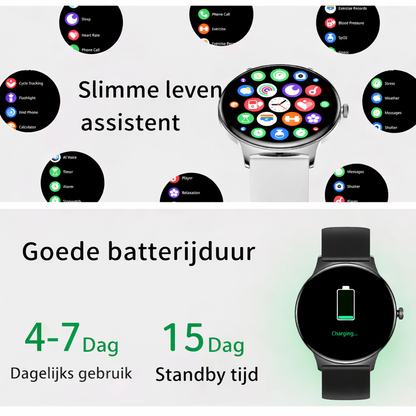 Hibousee Smartwatch V89 – Smart Health, Bluetooth Calling & Fitness Tracking