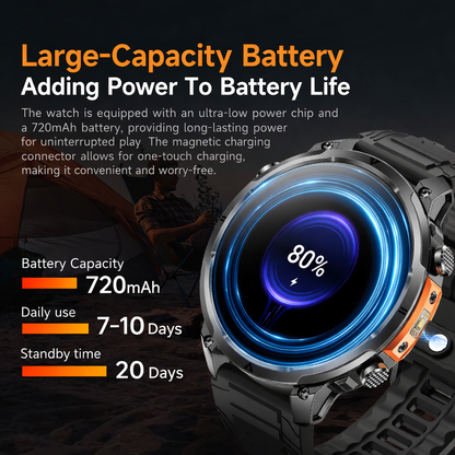 Hibousee Smartwatch MK100 - Advanced Training & Fitness Tracking