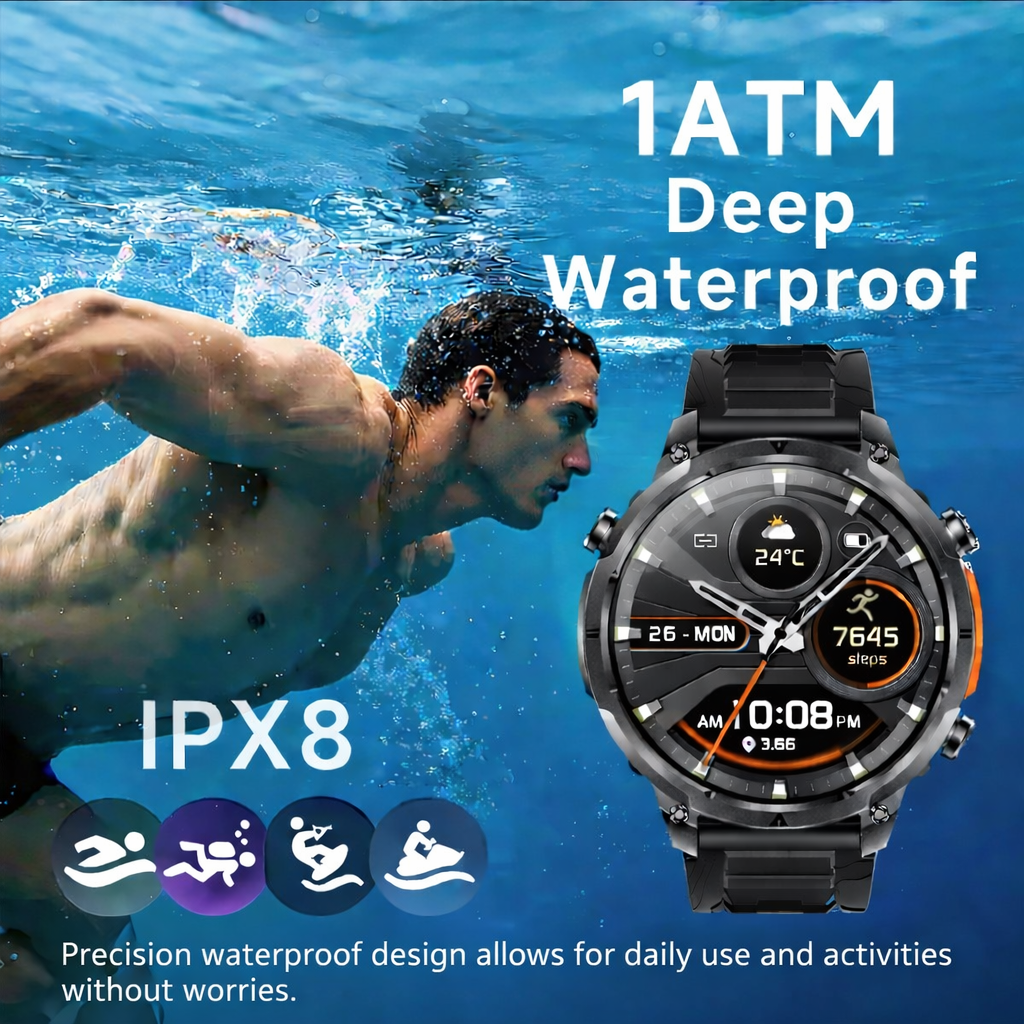 Hibousee Smartwatch MK100 - Advanced Training & Fitness Tracking