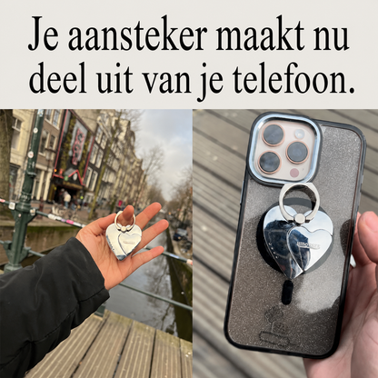 Hibousee Ignite Ring – 2 in 1 telefoonringhouder met ingebouwde elektrische aansteker