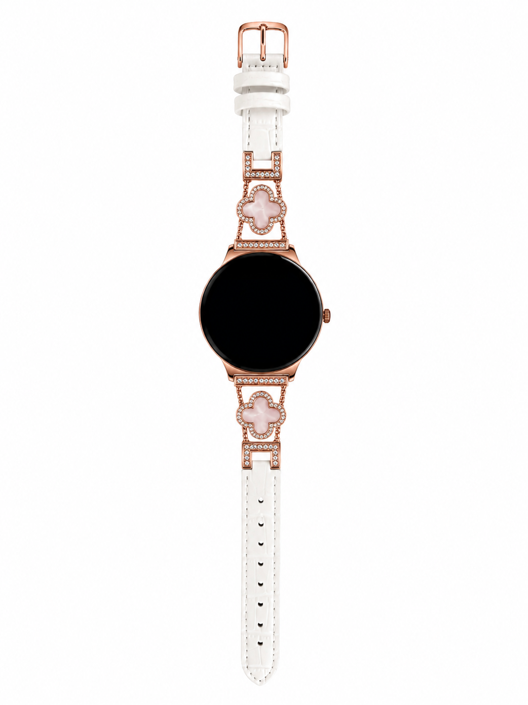 Hibousee Smartwatch voor Dames met Bluetooth Bellen, Gezondheid & Fitness Tracker – Stappenteller, Hartslagmeter, Slaapmonitor – iOS & Android - Incl 3 bandjes