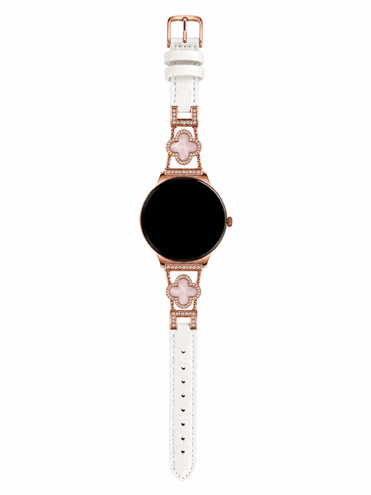 Hibousee smartwatch voor dames – bellen via Bluetooth, volgen van gezondheid en fitness, stappenteller, hartslagmeter en slaapmonitor – iOS en Android – inclusief 3 banden