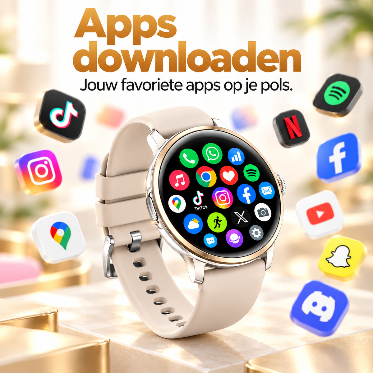 Hibousee 4G Smartwatch with Camera & SIM – Make Calls Without a Phone, AMOLED Display, Fitness & Health Tracker – Compatible with iOS & Android