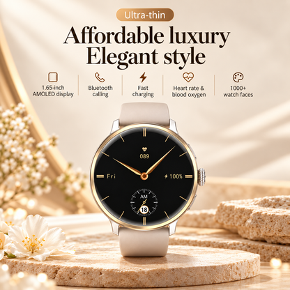 Hibousee 4G Smartwatch with Camera & SIM – Make Calls Without a Phone, AMOLED Display, Fitness & Health Tracker – Compatible with iOS & Android