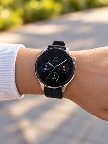 Hibousee Smartwatch for Women and Men with Earbuds (2-in-1) – Bluetooth Calling, AMOLED Display, Fitness & Health Tracker – iOS & Android